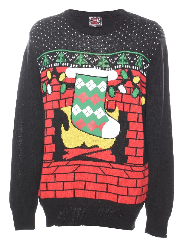 Festive Season Christmas Jumper - XL Traditional Women's Wool