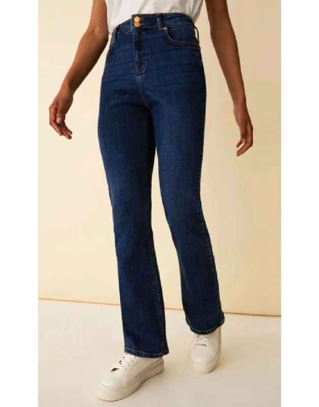 High Rise Slim Fit Jeans in Ink Blue Dapper Women's 1920S