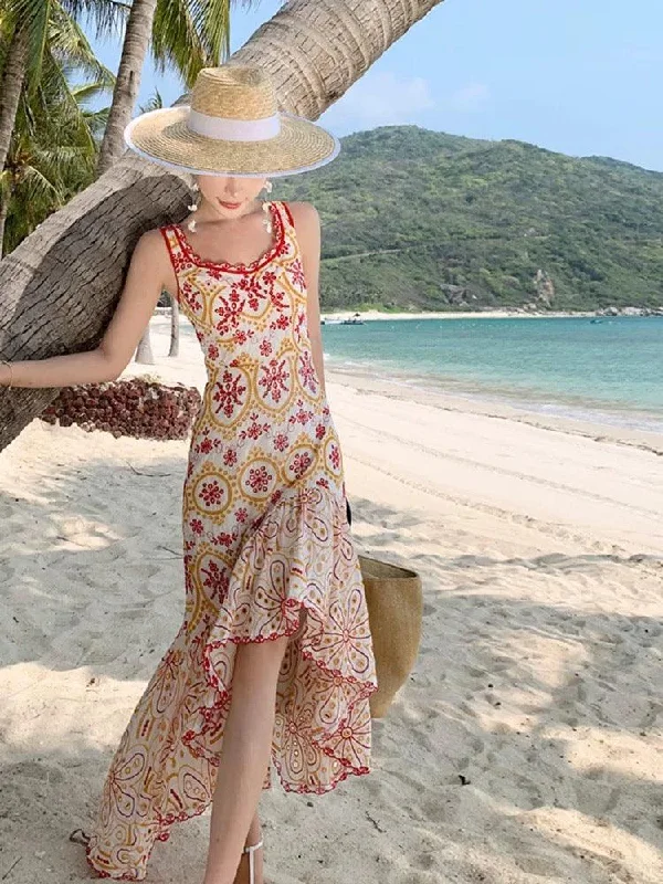 Scilla Luxe Summer Midi Dress British Gentlewoman Style