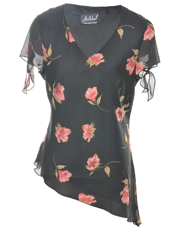 Floral Printed Top - M performance