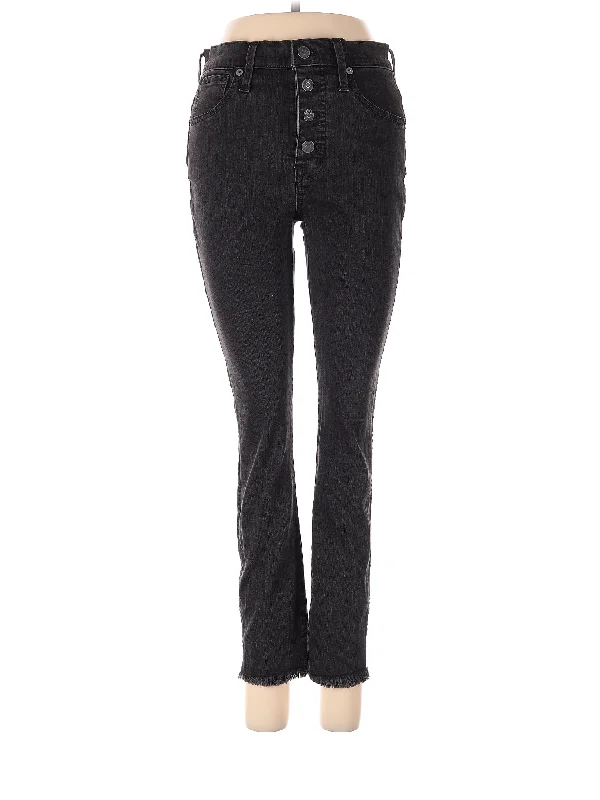 High-Rise Bootleg Jeans in Dark Wash Monochromatic All - in - one