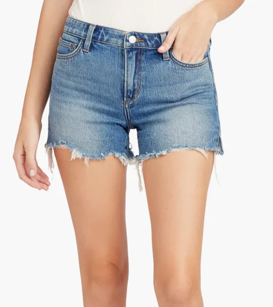 Ozzie Jean Shorts with Side Slit by Joes Jeans Laid - back Women's Style