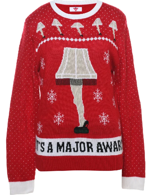 Snowfall Design Christmas Jumper - L purpose
