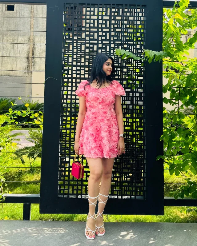 Harrold 3D Floral Dress Refined Women's Velvet