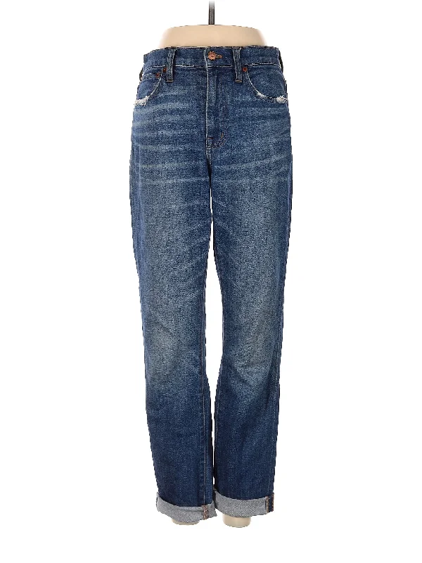 High-Rise Straight-leg Jeans in Medium Wash Modern Women's 