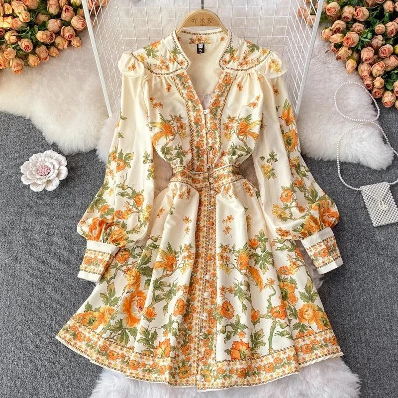 Sunshine Summer Vintage Dress in Yellow Sporty Women's Tennis