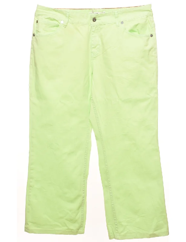 Tommy Hilfiger Lime Green Jeans - W36 L27 Relaxed Women's Beachy