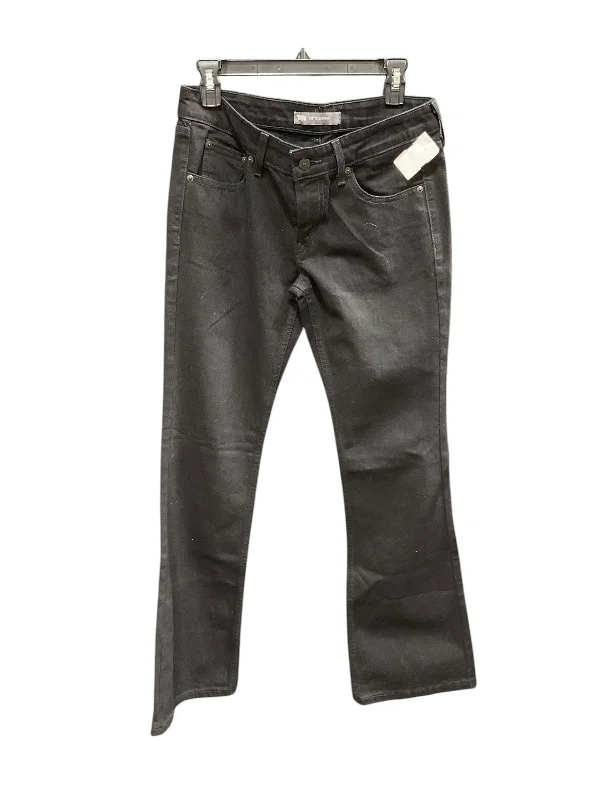 Jeans Boot Cut By Levis In Black, Size: 4 Laid - back Women's Vibe