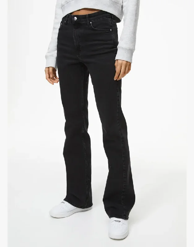 High Rise Bootcut Jeans In Black Relaxed Women's 
