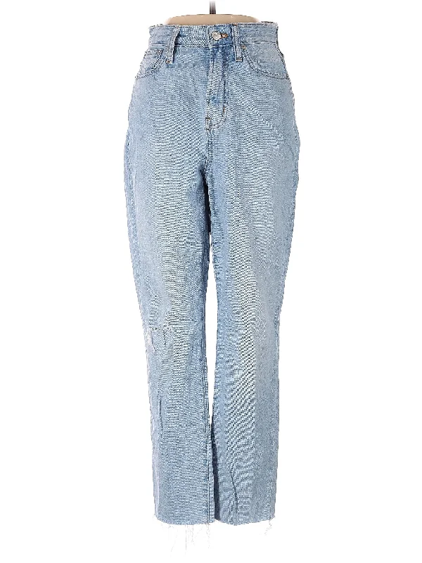 Mid-Rise Straight-leg Jeans in Light Wash Country