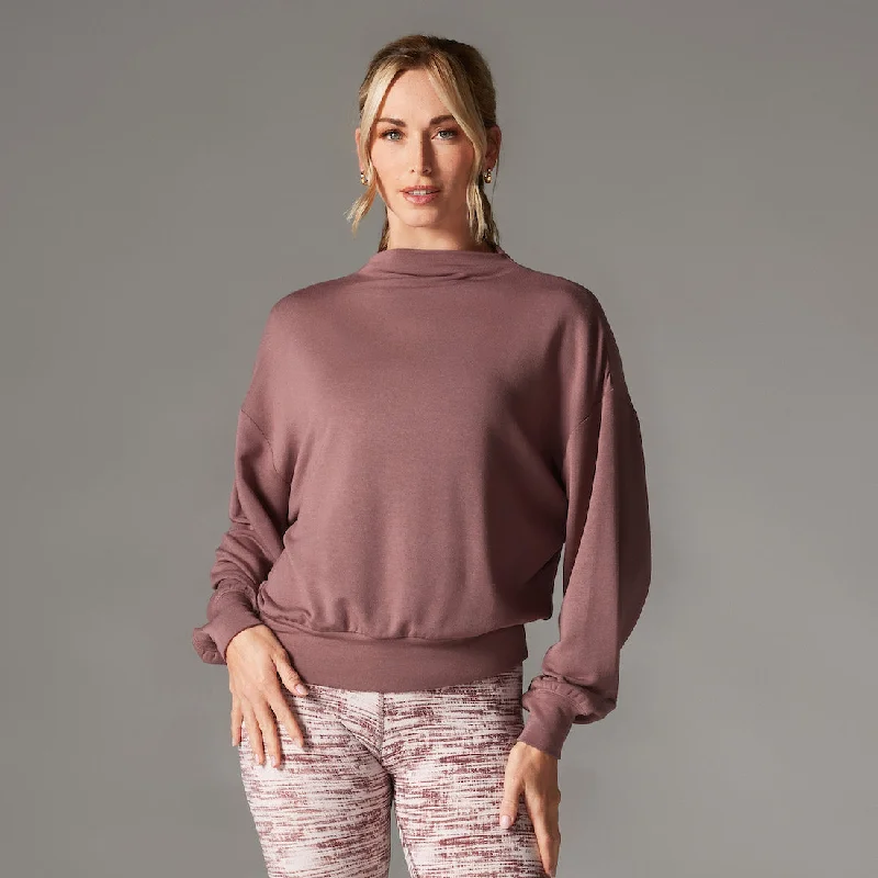 TaviLuxe® Slope Crew Sweatshirt Preppy Women's College
