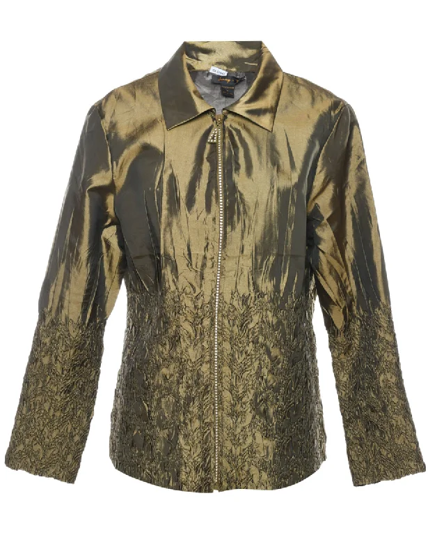Olive Green Jacket - L British Gentlewoman Style