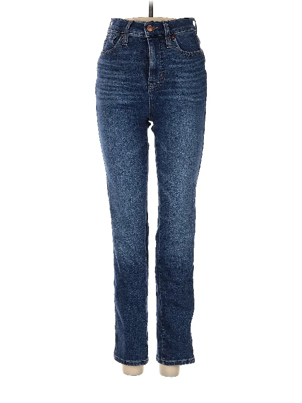 High-Rise Straight-leg Jeans in Dark Wash Modern Women's 