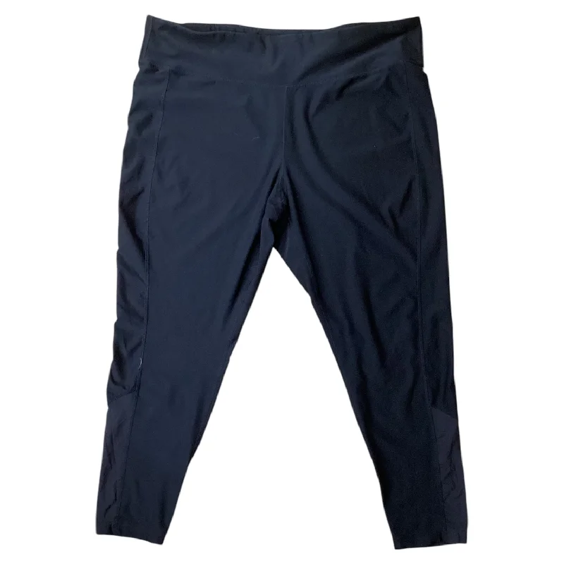 Athletic Leggings By Spalding In Black, Size: 3x Elegant Women's 