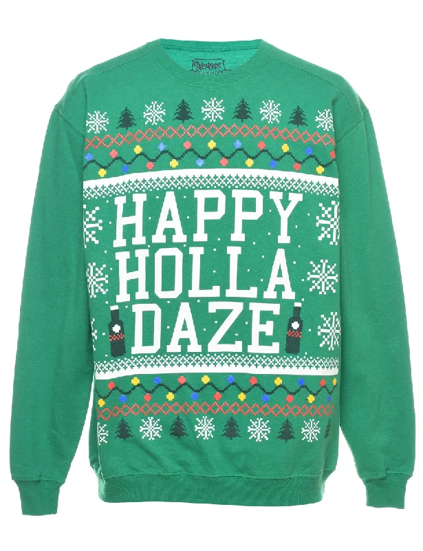 Festive Season Christmas Sweatshirt - S Athletic Women's 