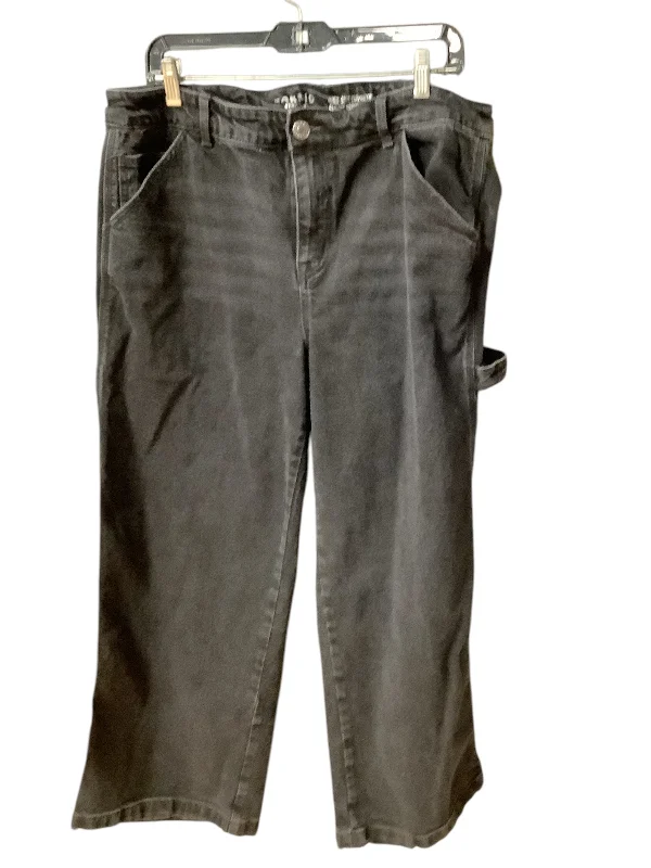 Jeans Wide Leg By Torrid In Black, Size: 16 Sharp Women's Italian