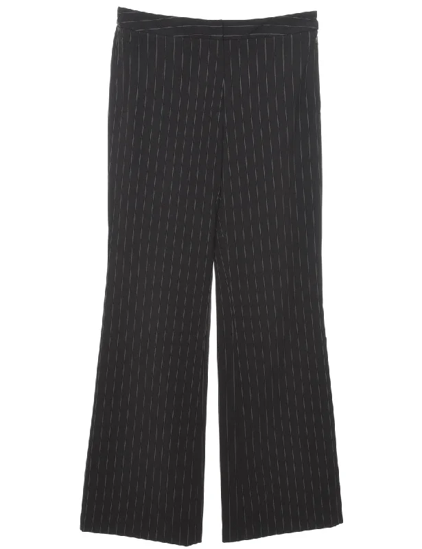 Striped Trousers - W30 L32 Luxurious Women's High -  end