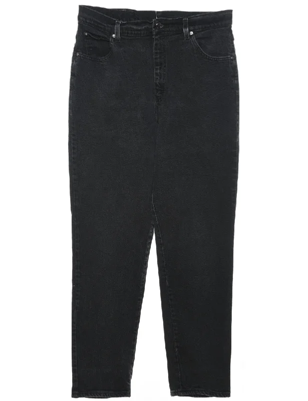 Black Tapered Lee Jeans - W32 L31 Disco