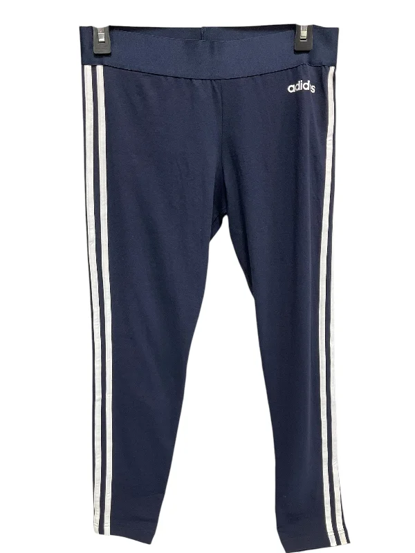 Athletic Leggings By Adidas In Navy, Size: M Dapper Women's 1920S
