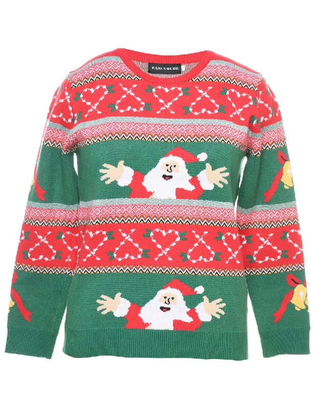 Santa Claus Christmas Jumper - S Dynamic Women's High - energy
