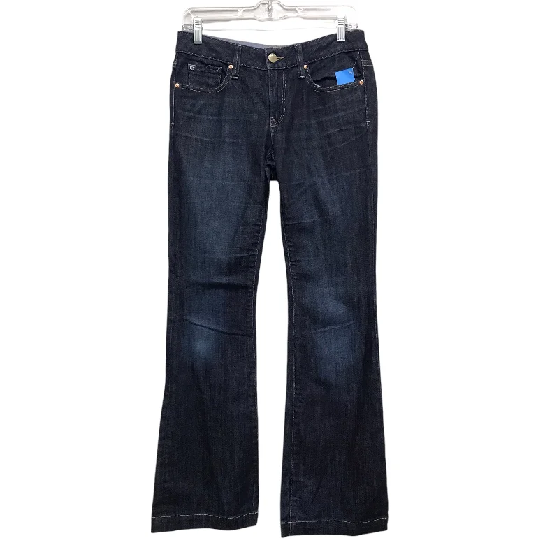 Jeans Flared By Gap In Blue Denim, Size:2 Monochromatic Office Style