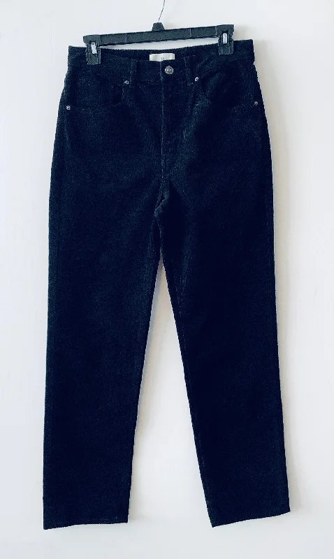 Jeans Straight By H&m In Black, Size: 8 Bold Women's Statement