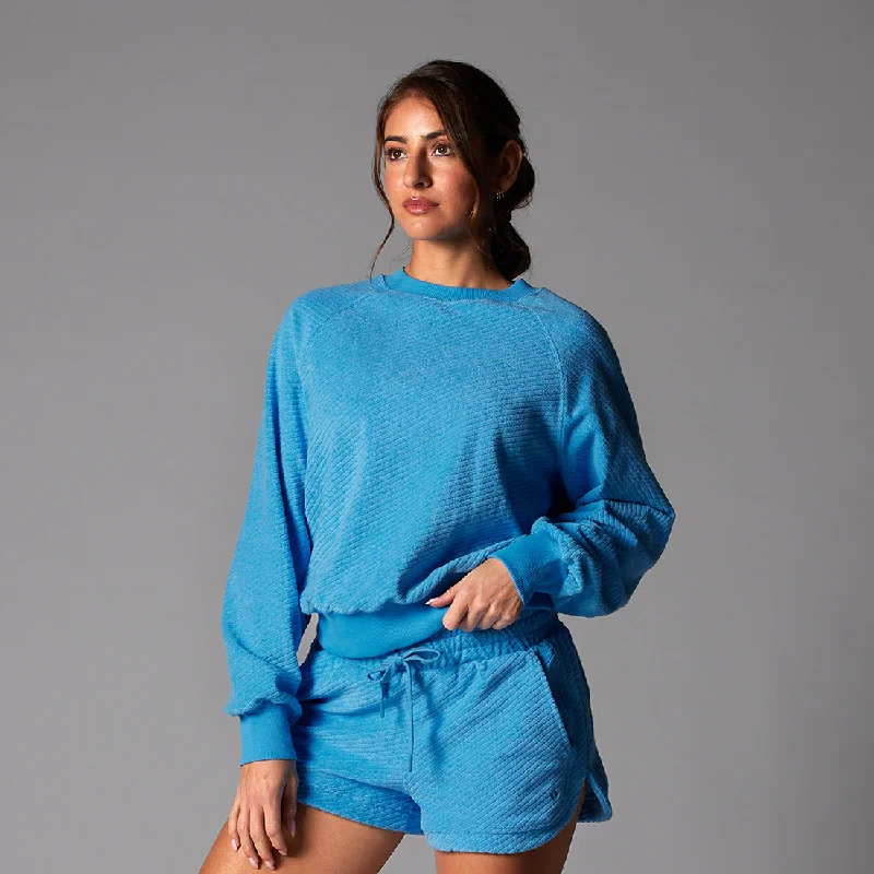 Ease Crew Terry Sweatshirt Hip Women's Retro