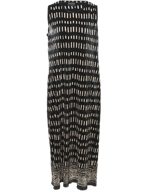 Black Geometric Dress - L Adventure