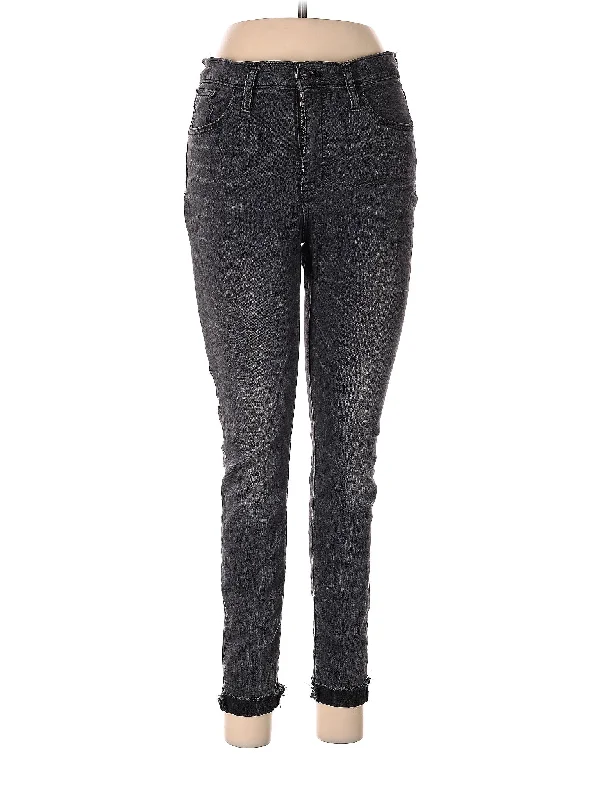 Mid-Rise Skinny Jeans in Dark Wash Cozy Women's Winter