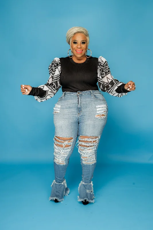 Blue Rock Da Bell Jeans Trendy Women's 
