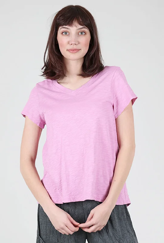 Double V Shrunken Slant Tee, Orchid Sporty Women's Tennis