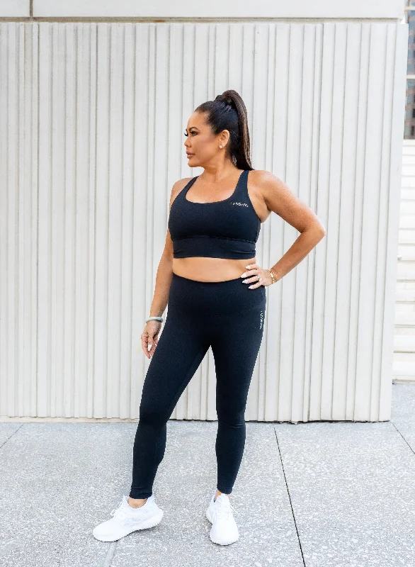 Black Onyx Lux Hyperhue Leggings Sporty Women's Athleisure 