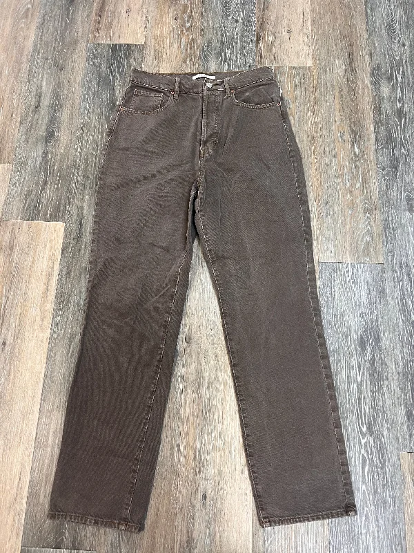Jeans Straight By Pacsun In Brown, Size: 8/39 Dapper Women's Bow - adorned