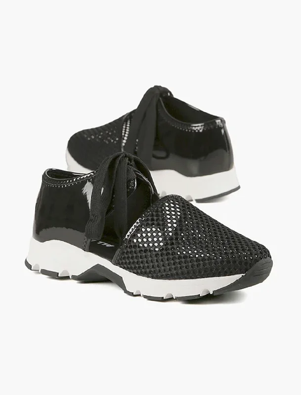 Amazing Mesh Sneaker, Black Refined Women's Hand - crafted