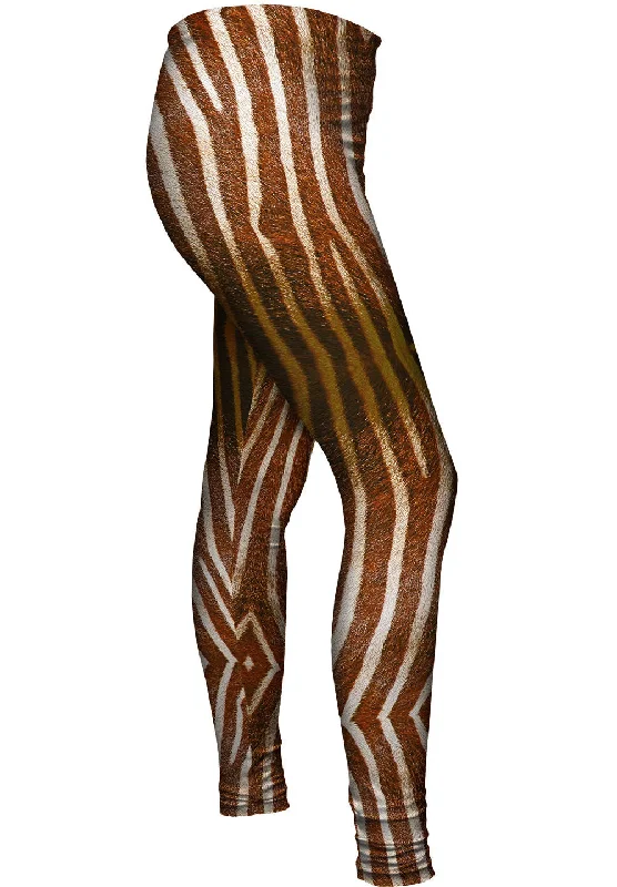 Brown Zebra Stripes Bold Women's Animal Print