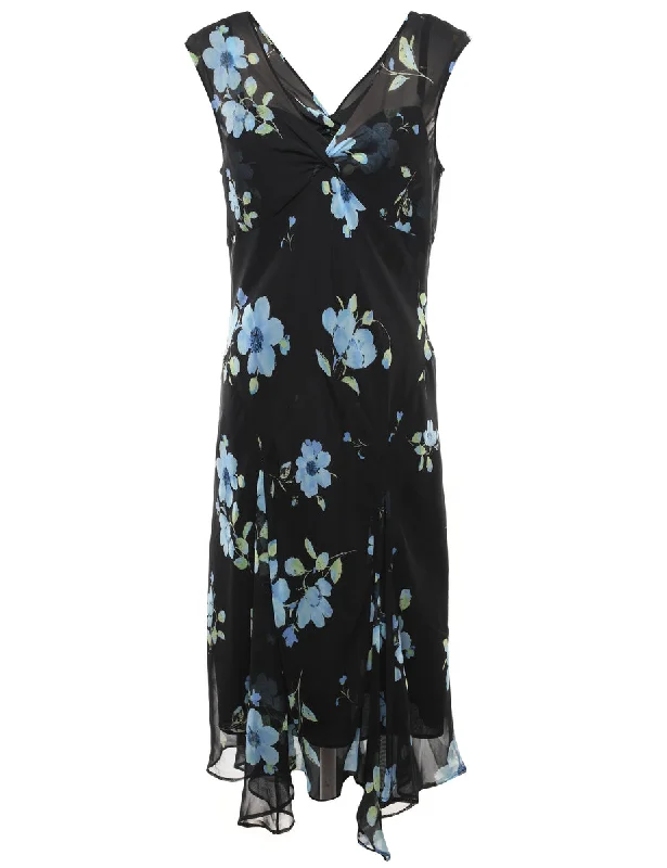 Floral Print Dress - M Geometric