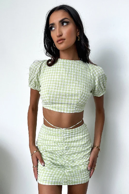 Gabby Skirt - Green Refined Women's Velvet