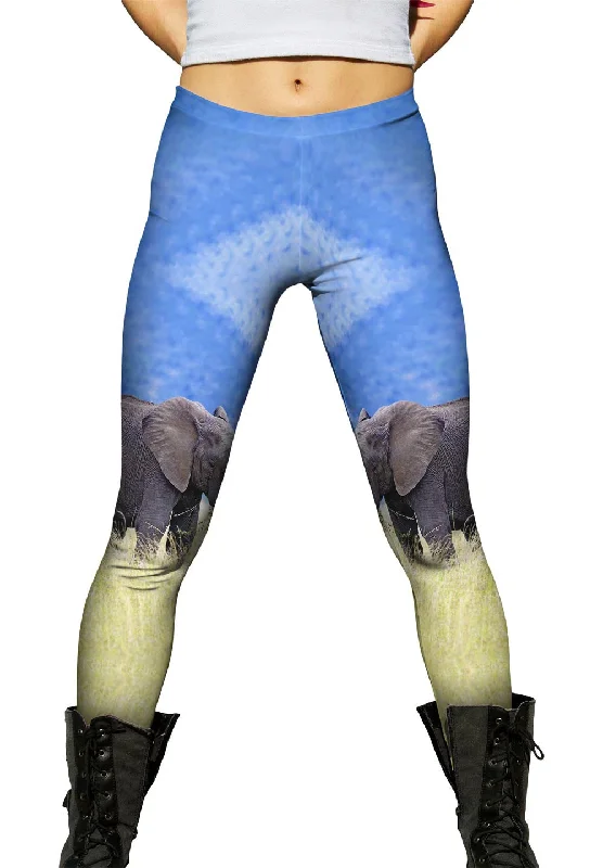 Elephant In Tall Grass Tough Women's Military - inspired