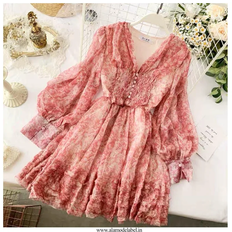 Tennah Floral Dress Traditional Women's 