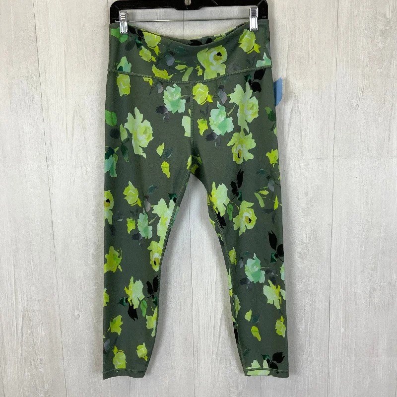 Athletic Leggings Capris By Athleta In Green, Size: L Minimalist Women's Casual