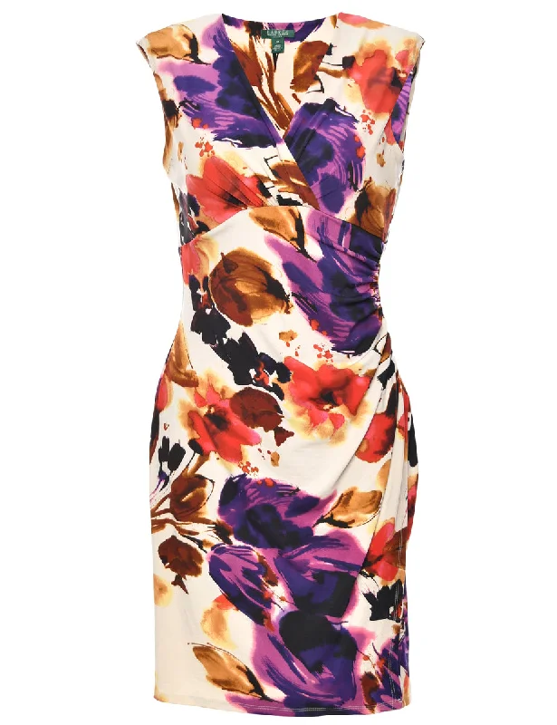 Multi Colour Ralph Lauren Dress - L Cashmere