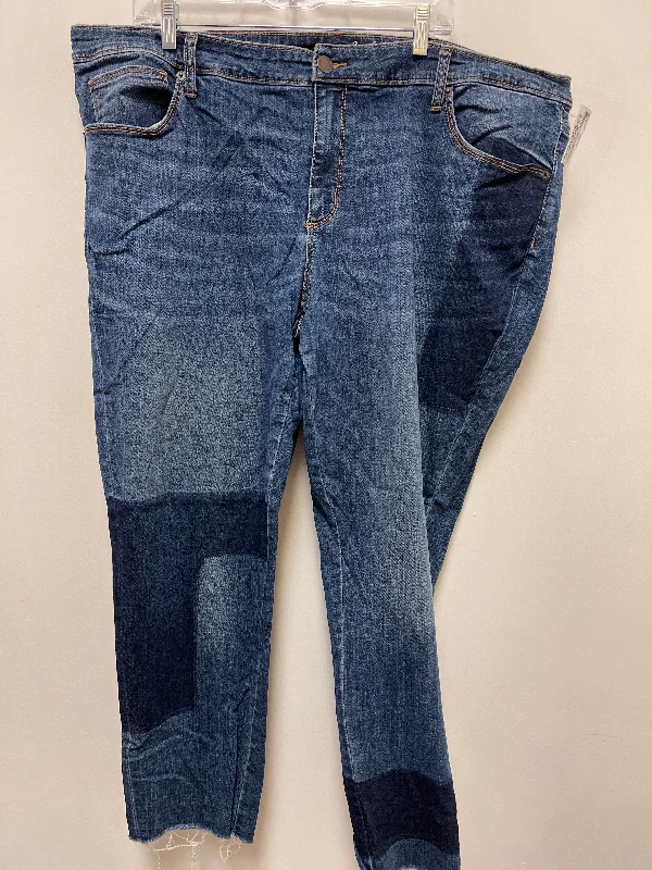 Jeans Skinny By Universal Thread In Blue Denim, Size: 22 Casual Women's Loose - fitting