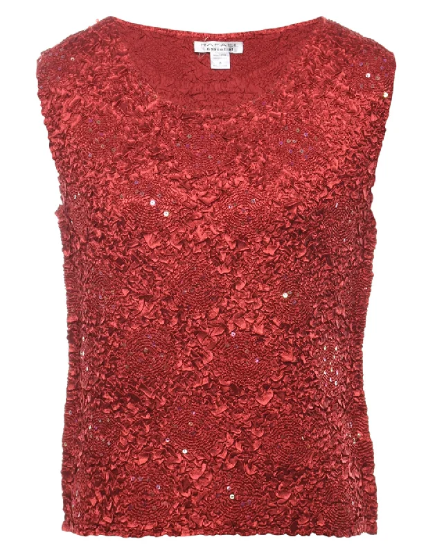 Popcorn Evening Top - M Preppy Women's College