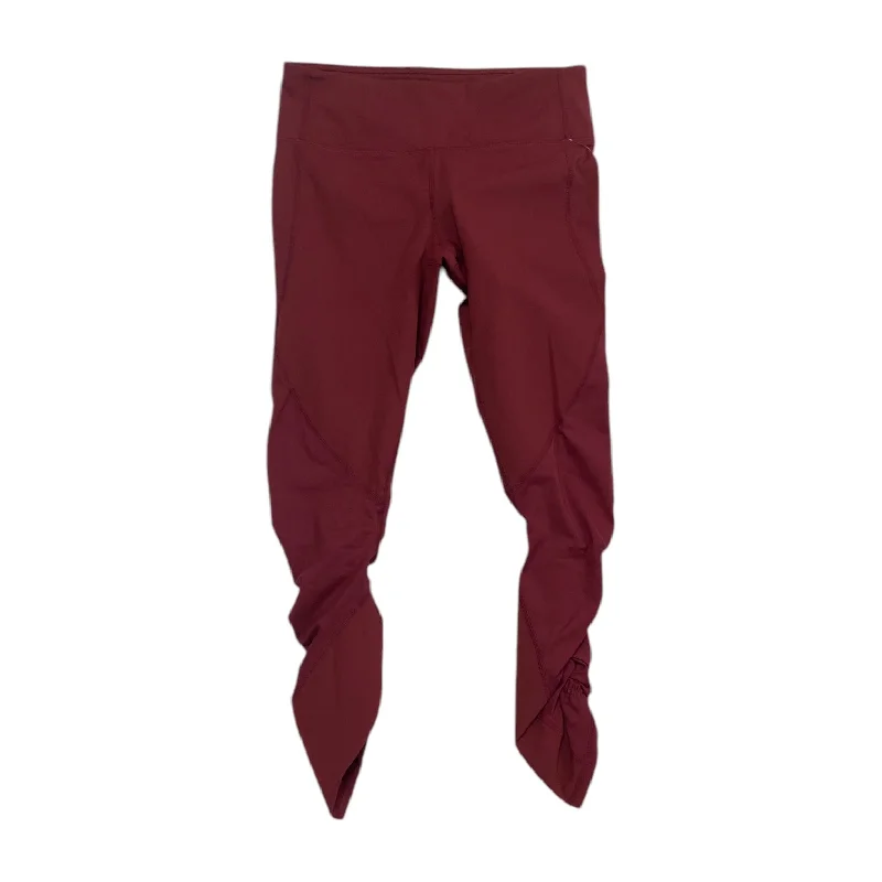 Athletic Leggings By Fabletics In Red, Size: Xs European