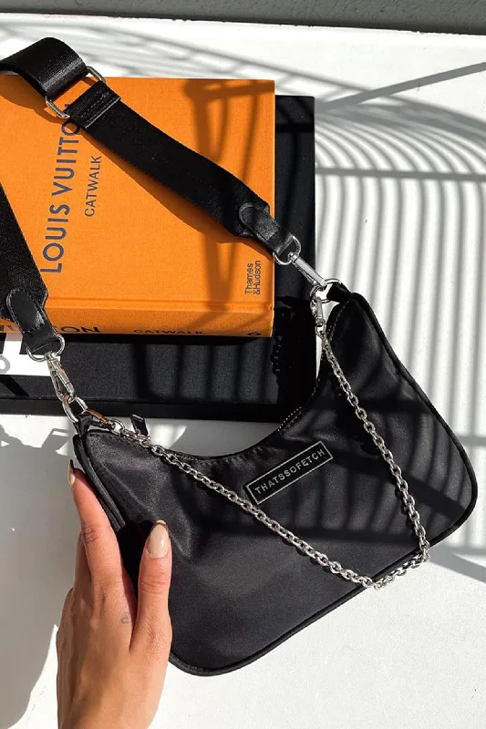 Orion Bag - Black Sleek Women's Metallic