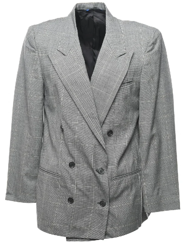 Checked Blazer - L Casual Women's Japanese 