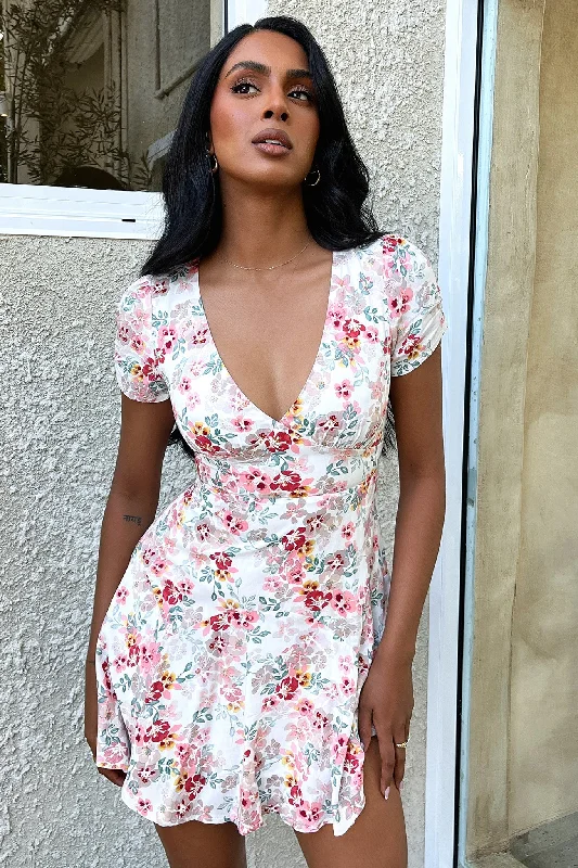 Nirvana Dress - Pink Floral Athletic Women's 
