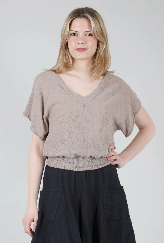 Romane Top, Taupe European