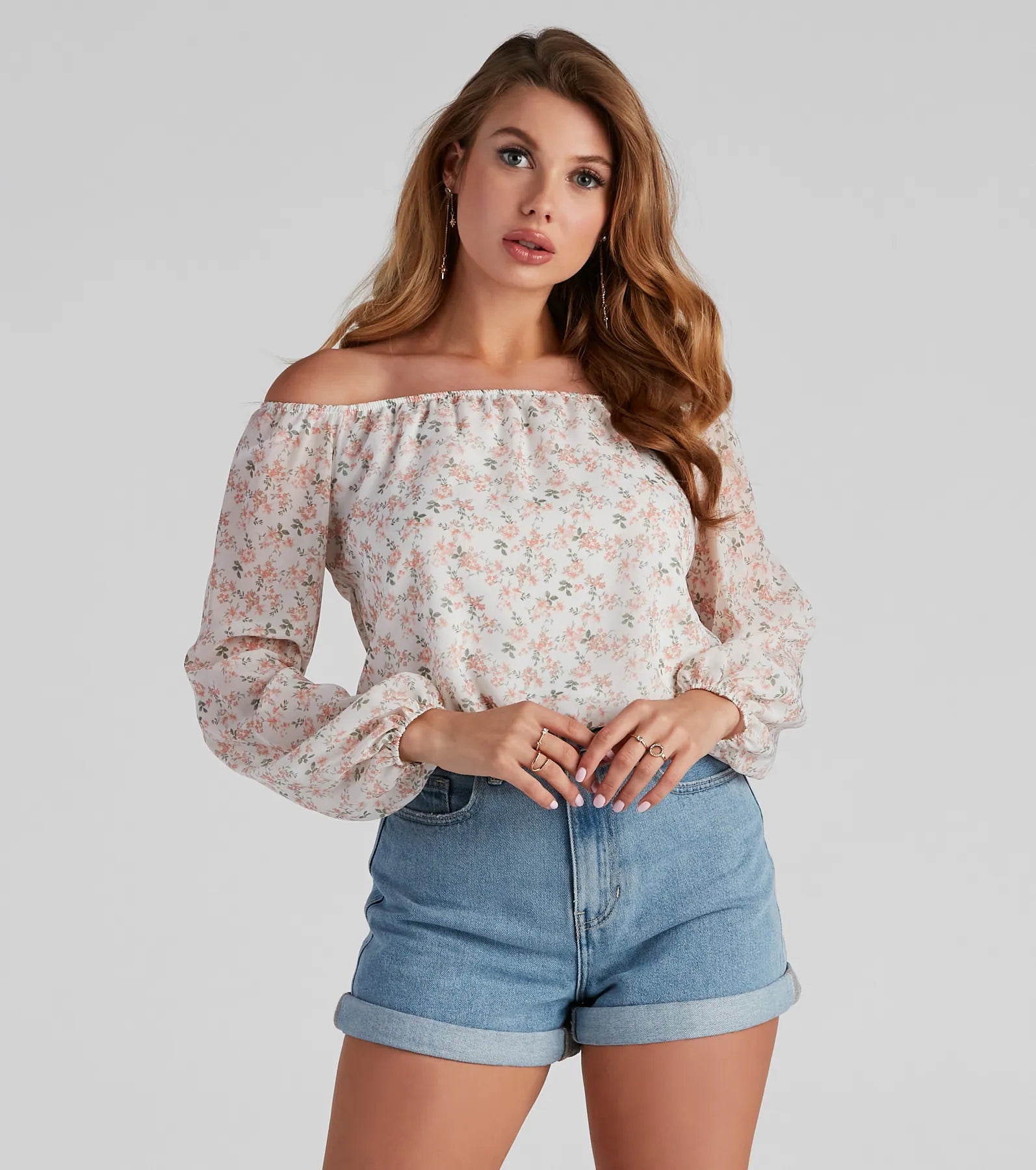 Cute And Dainty Floral Blouse Streetwear Style for 