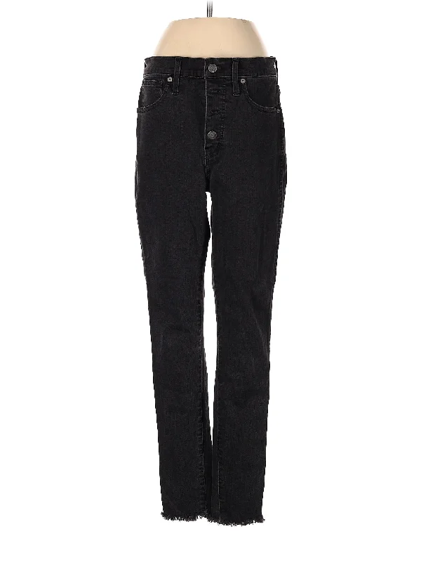 High-Rise Straight-leg Jeans in Dark Wash Relaxed Women's 